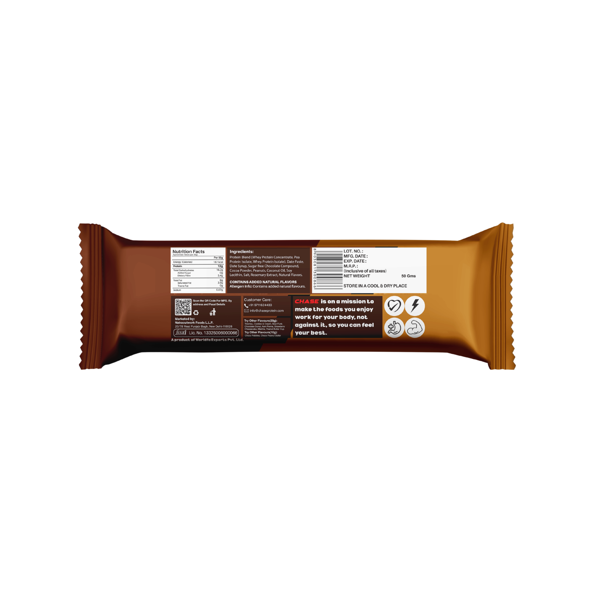 Choco Peanut Butter 12g Protein Bars