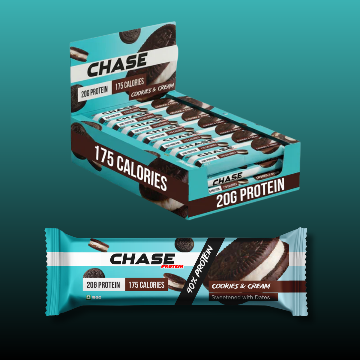 Cookies & Cream 20g Protein Bars