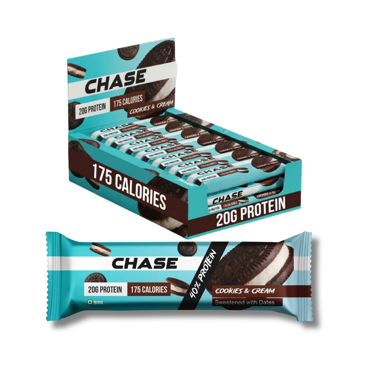 Cookies & Cream 20g Protein Bars