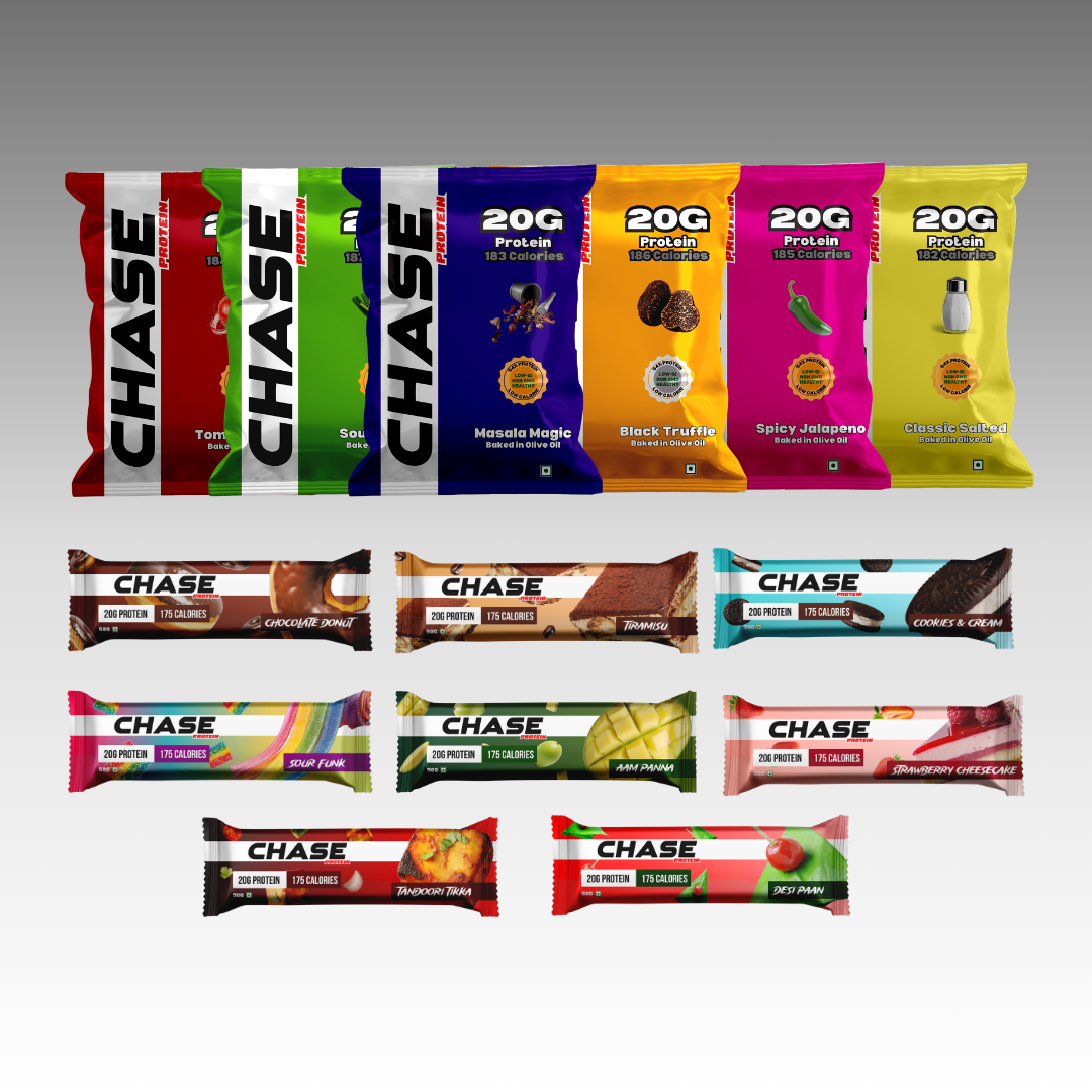 Assorted Protein Snack Combo (Protein Puffs + Protein Bars)