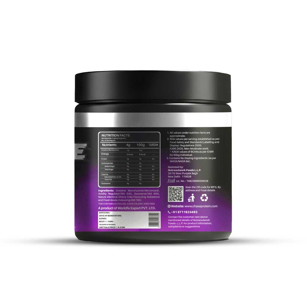 Chase Protein  Cherry Cola  Creatine Monohydrate Powder