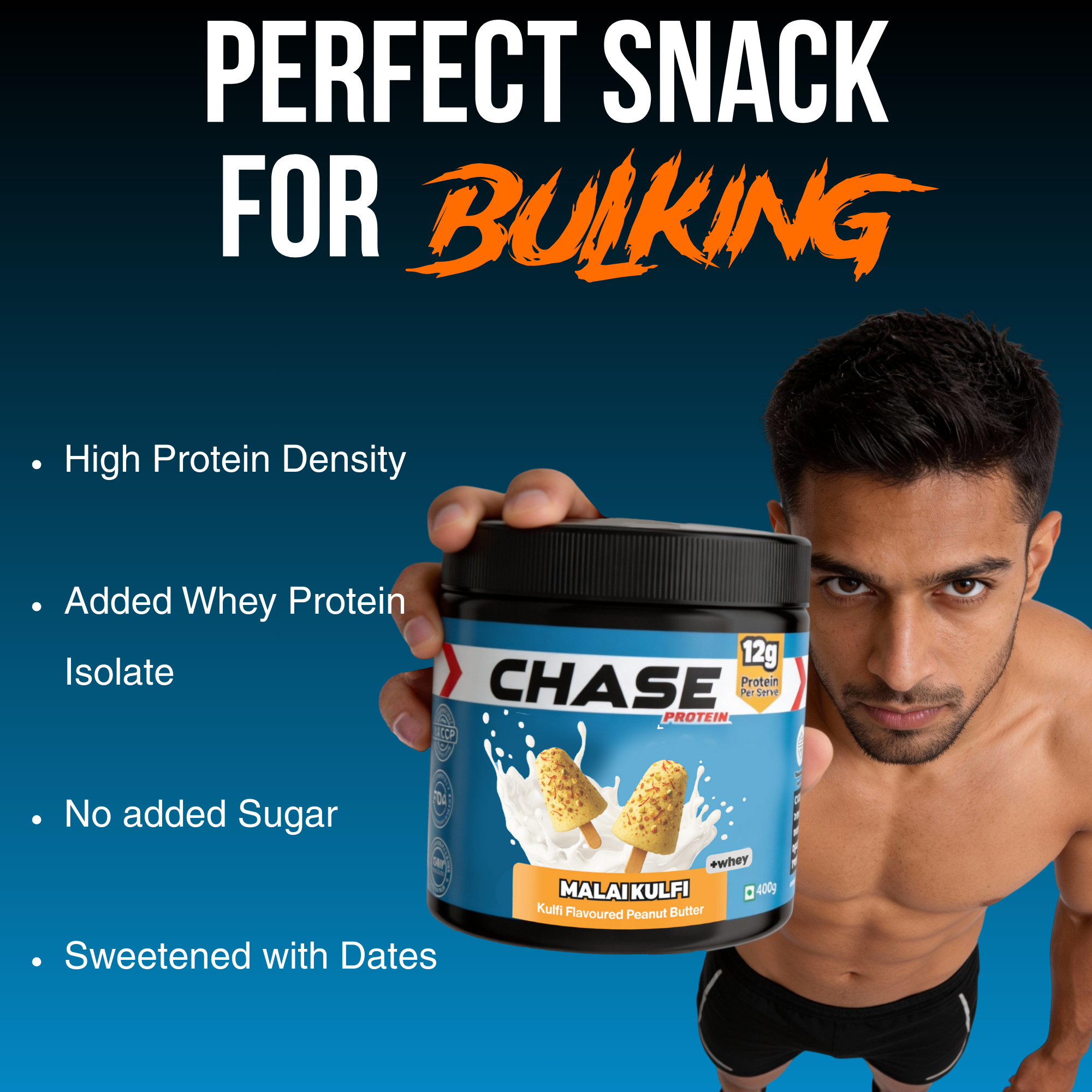 Protein Malai Kulfi Peanut Butter