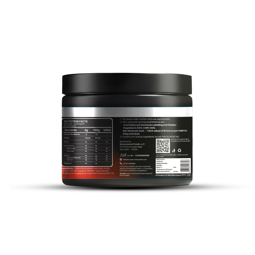 Chase Protein Orange Popsicle Creatine Monohydrate Powder