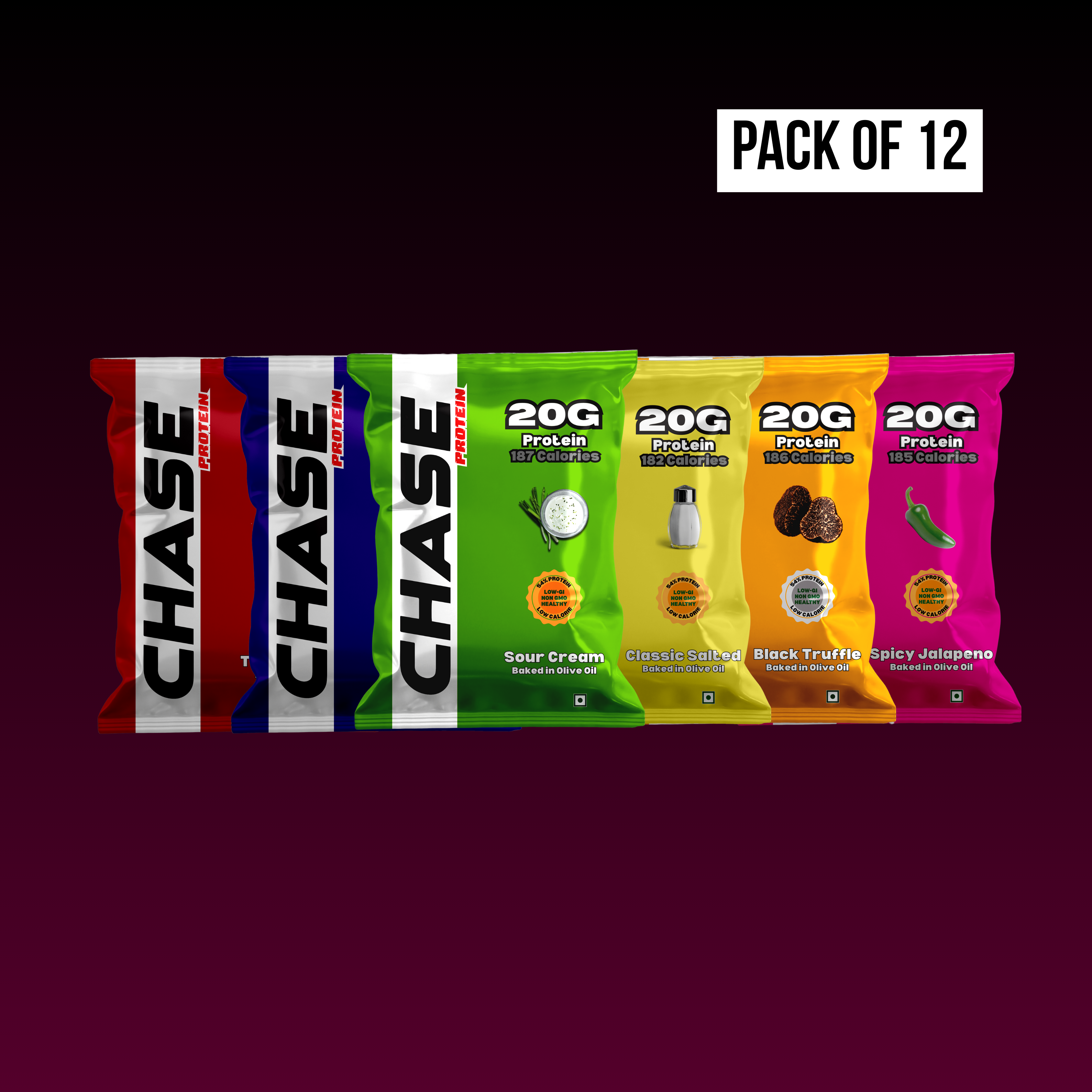 Pack Of 12 Protein Puffs