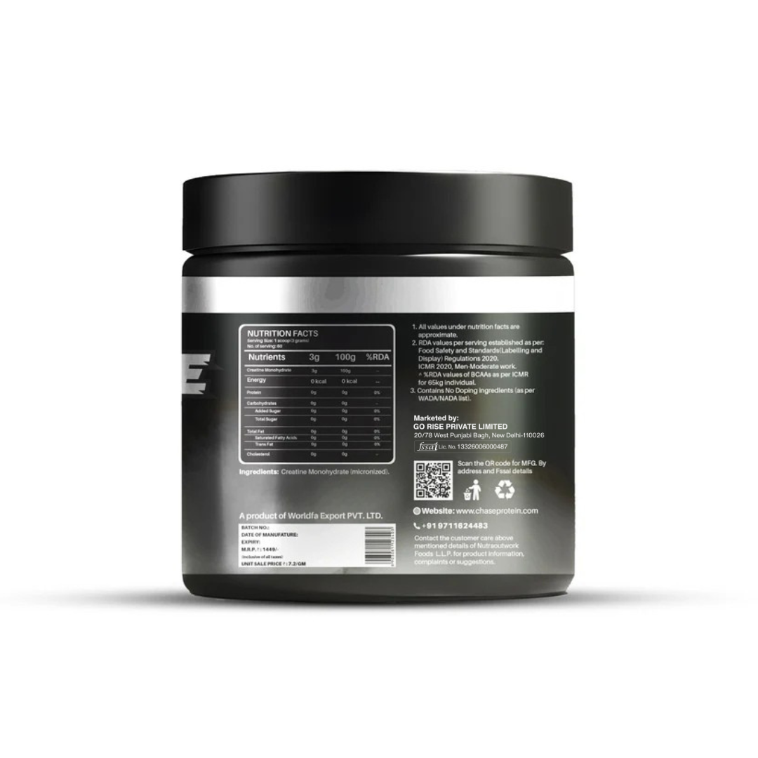 Unflavoured  Creatine Monohydrate Powder