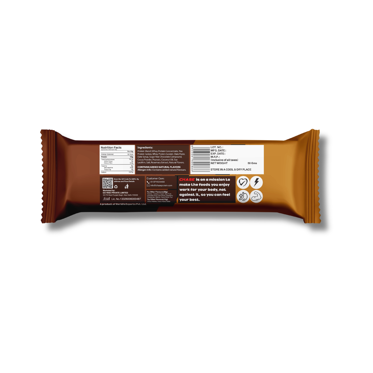 Choco Peanut Butter 12g Protein Bars
