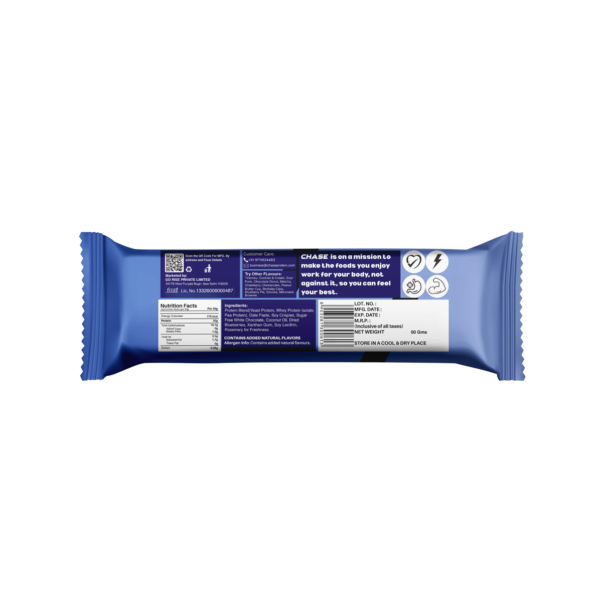 Blueberry Pie 20g Protein Bars