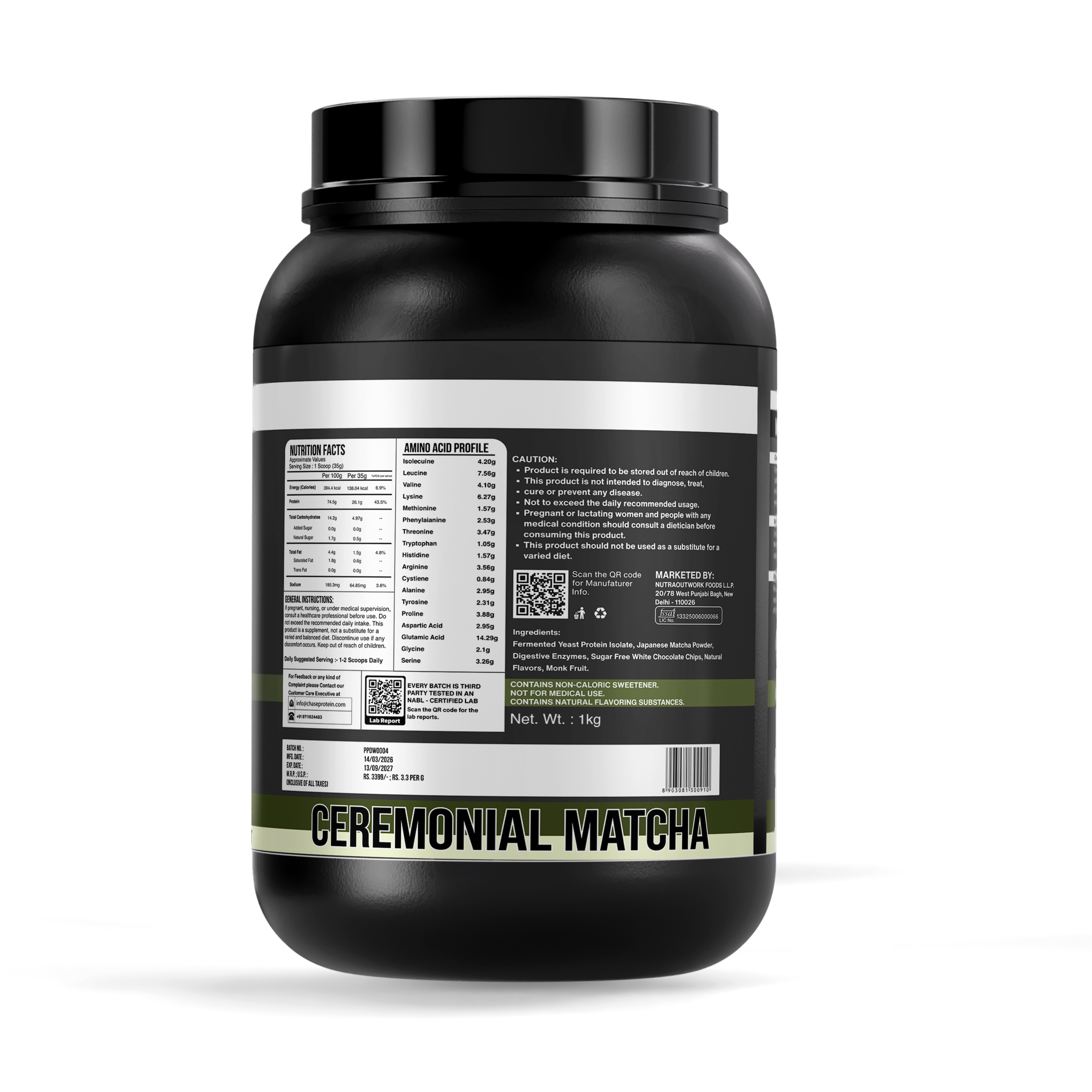 Ceremonial Matcha Dessert Protein - 1 Kg