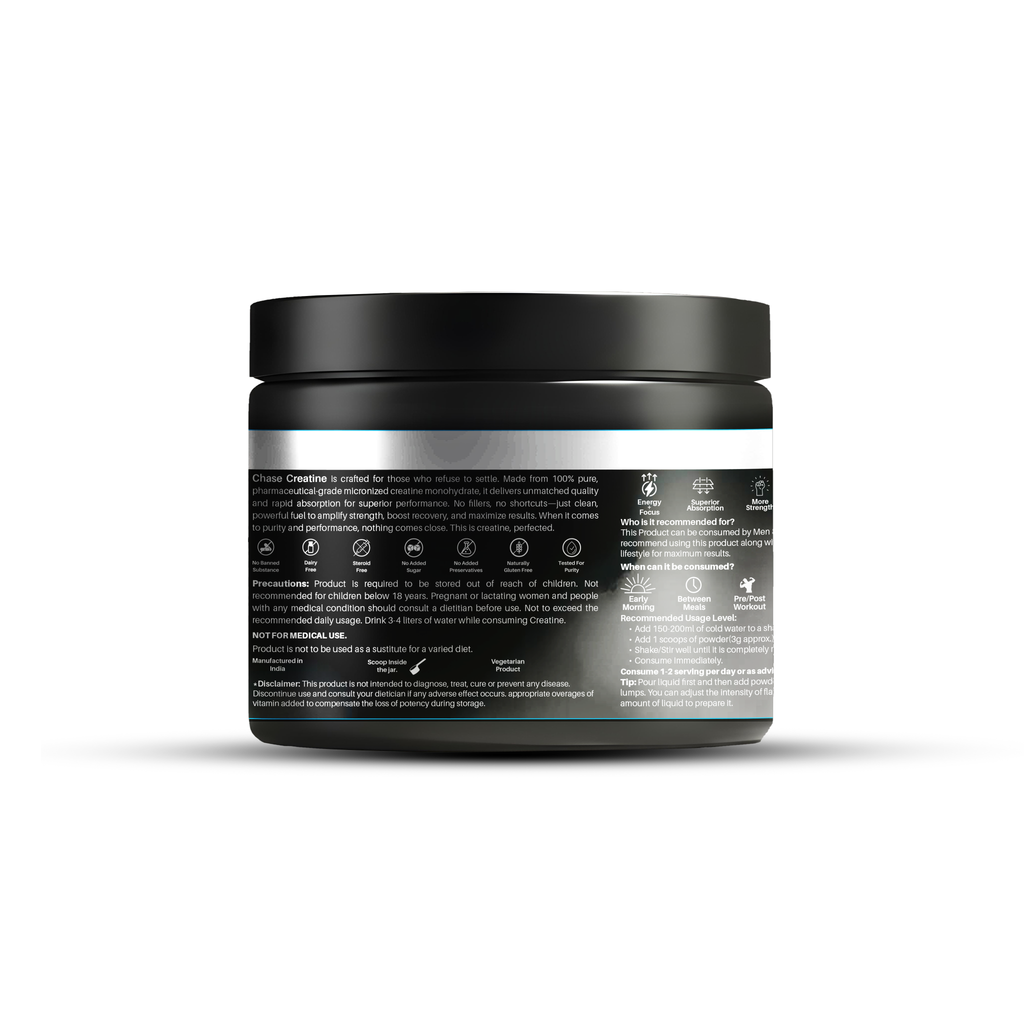 Chase Protein Unflavoured  Creatine Monohydrate Powder