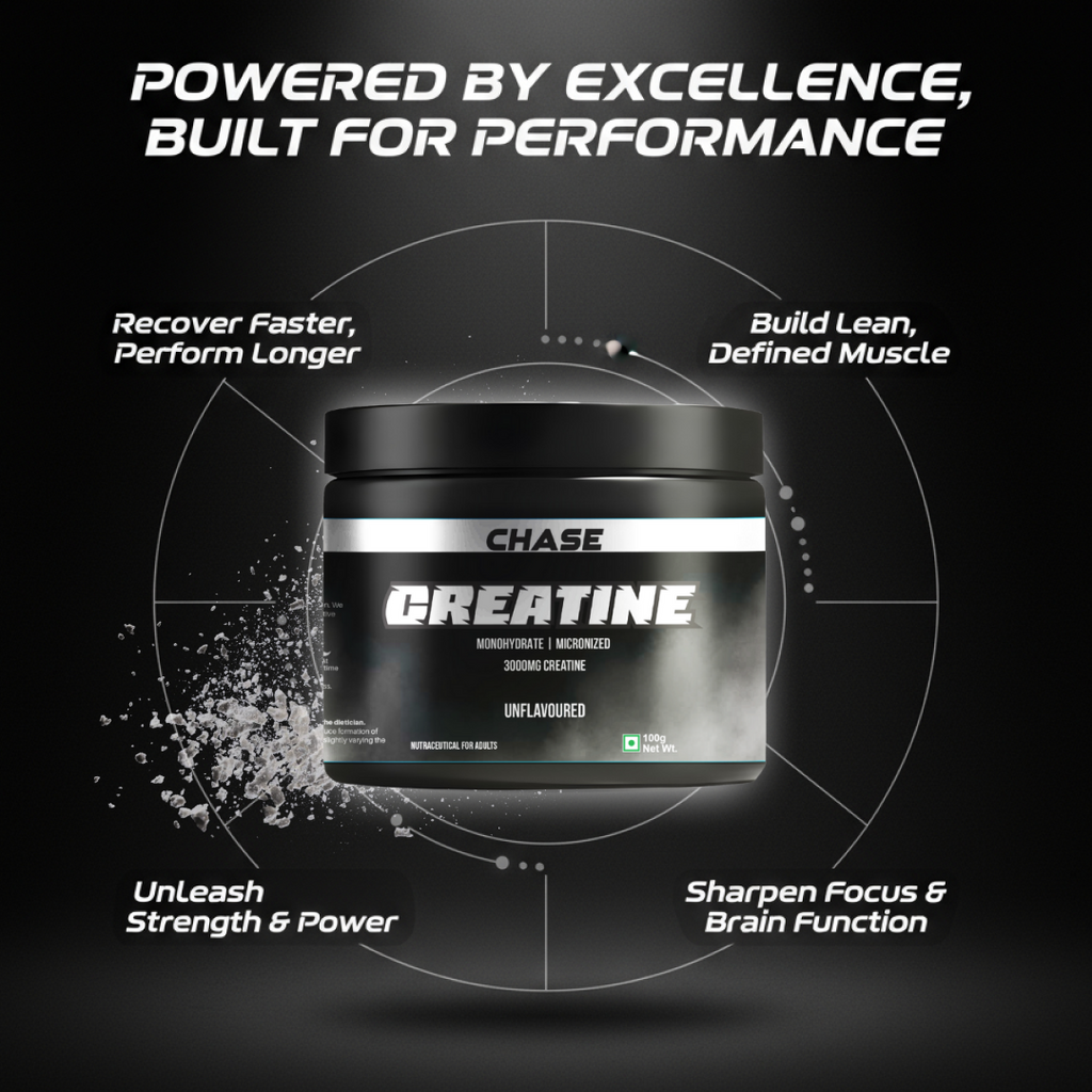 Chase Protein Unflavoured  Creatine Monohydrate Powder