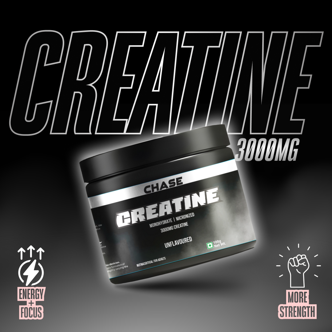 Chase Protein Unflavoured  Creatine Monohydrate Powder