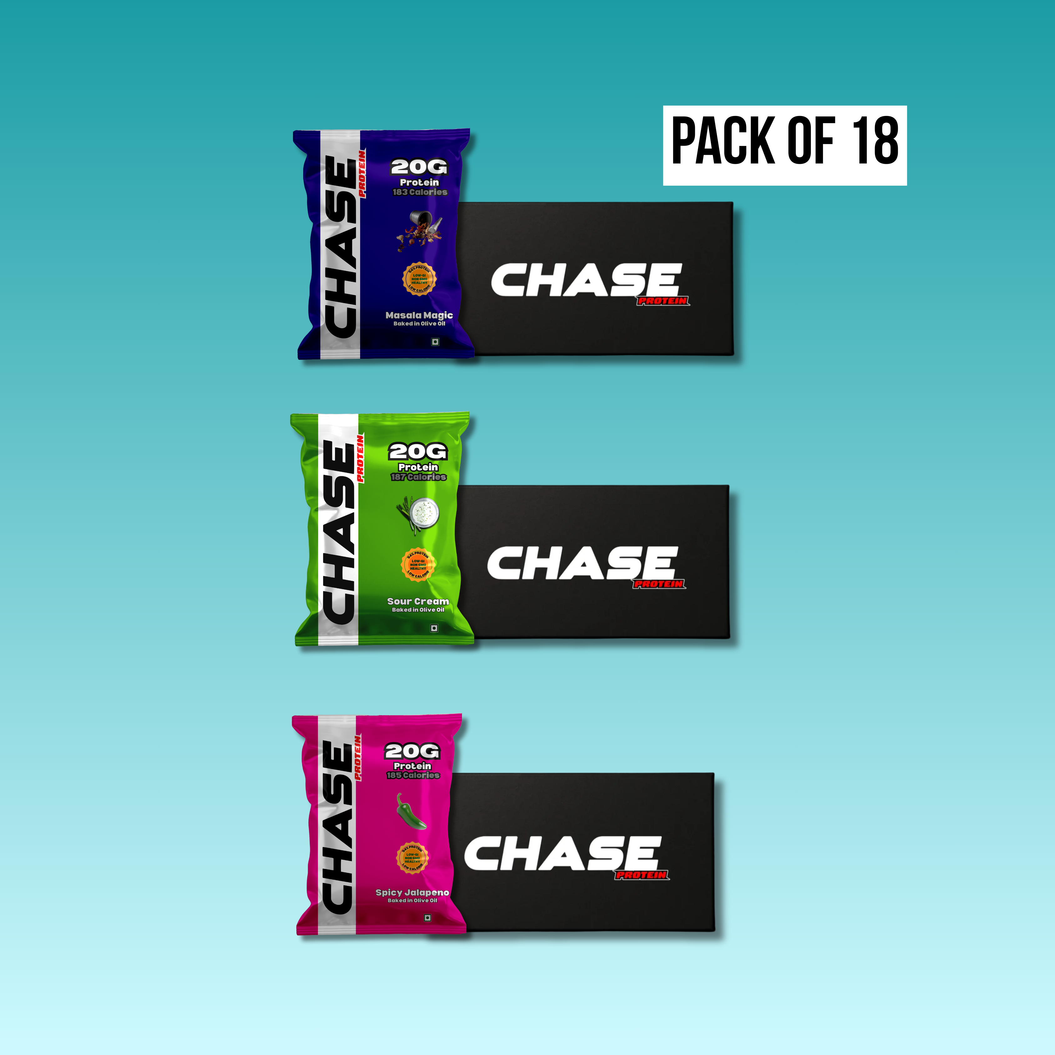 Combo Of 18 Protein Puffs