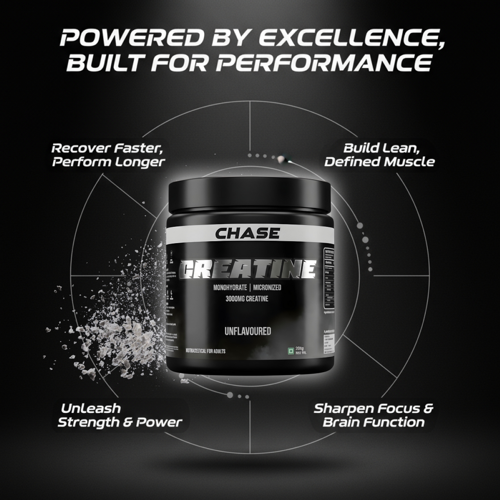 Chase Protein Unflavoured  Creatine Monohydrate Powder
