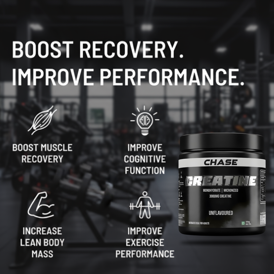 Chase Protein Unflavoured  Creatine Monohydrate Powder