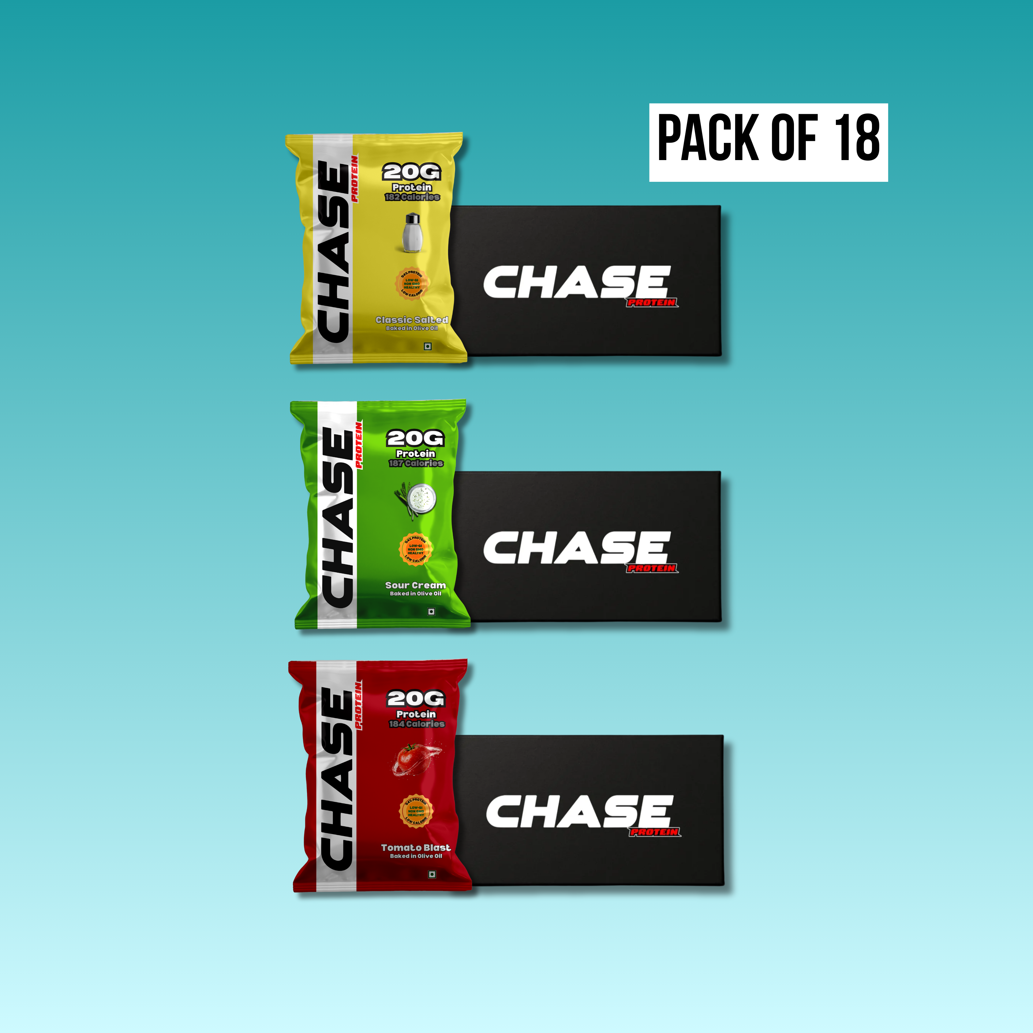 Combo Of 18 Protein Puffs