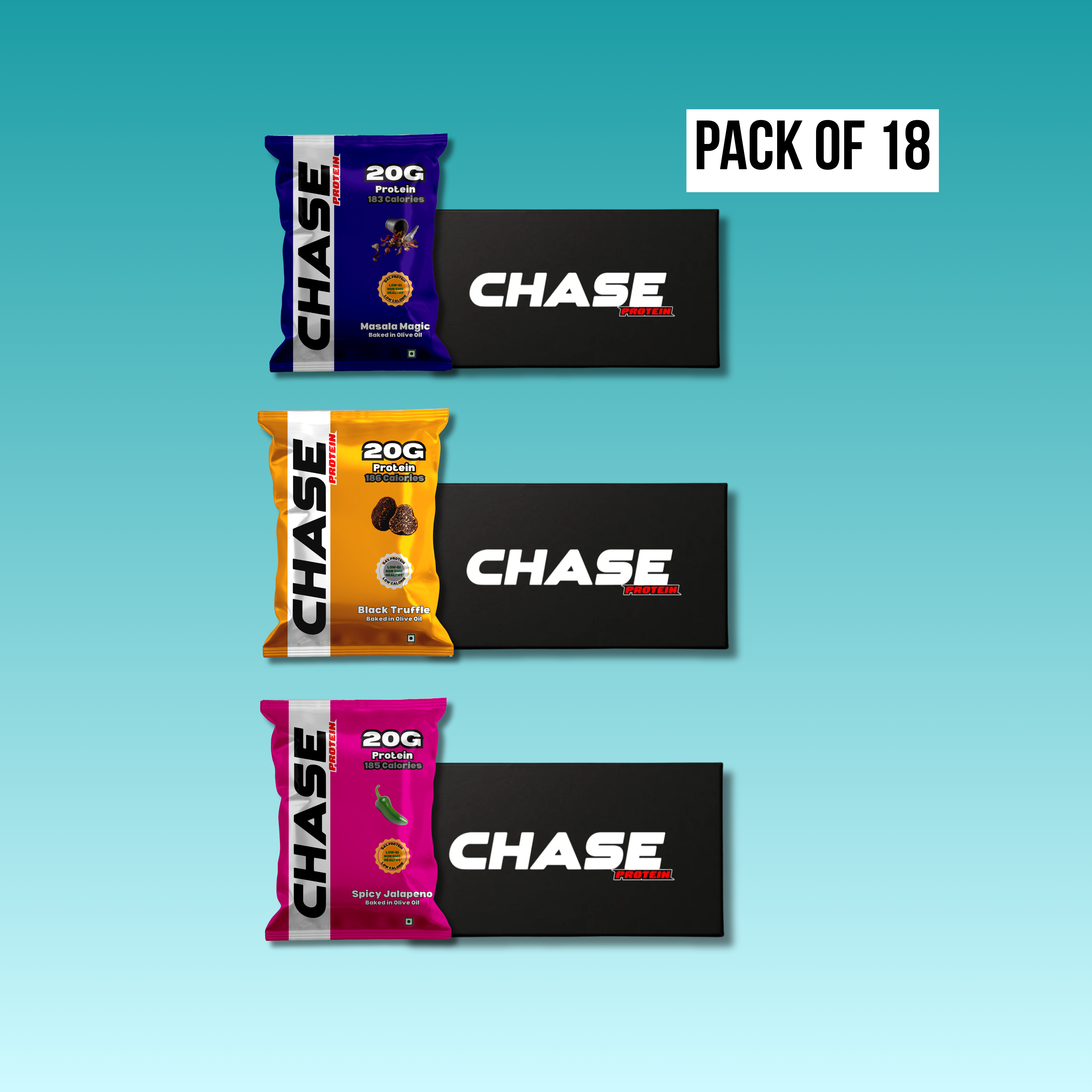 Combo Of 18 Protein Puffs