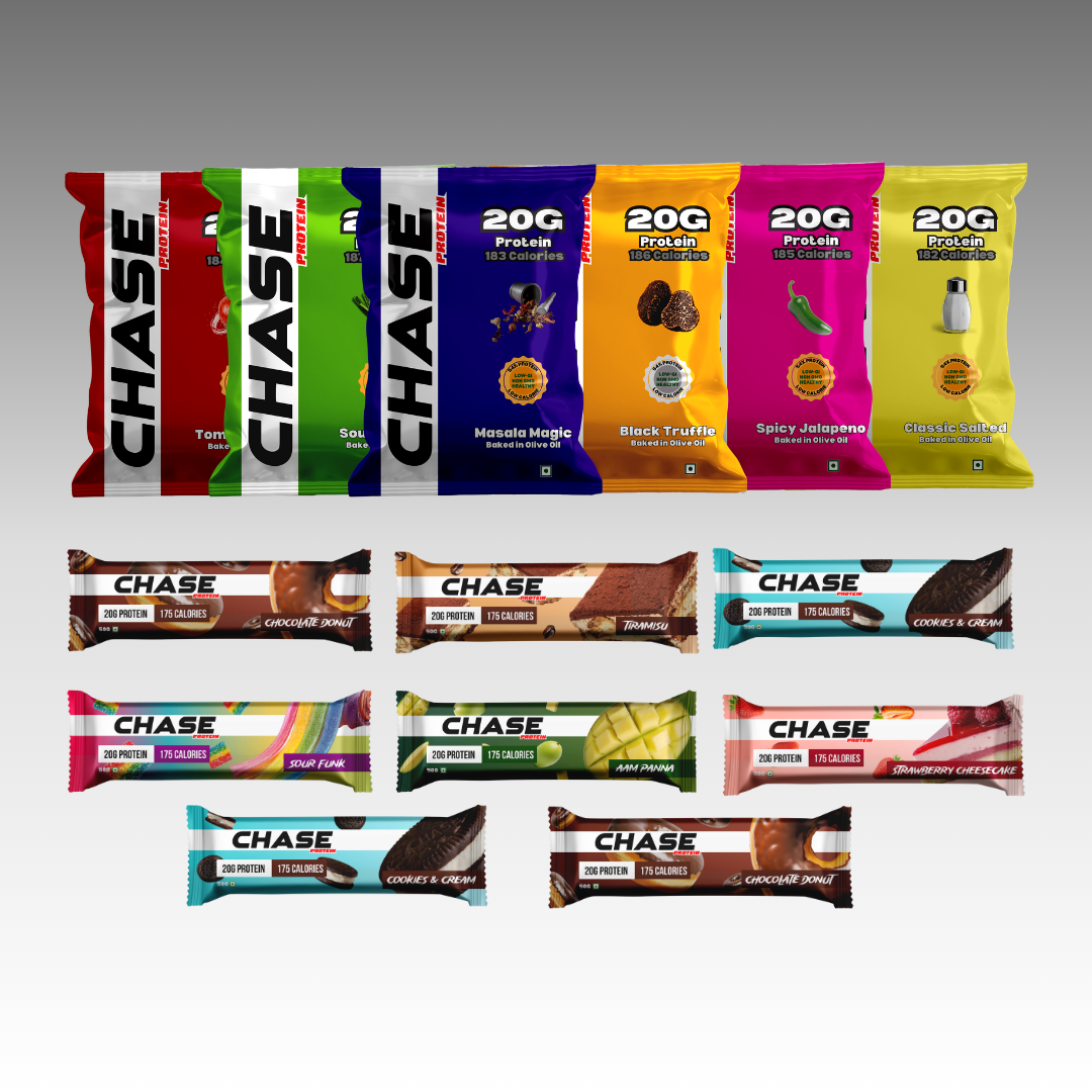 Assorted Protein Snack Combo (Protein Puffs + Protein Bars)