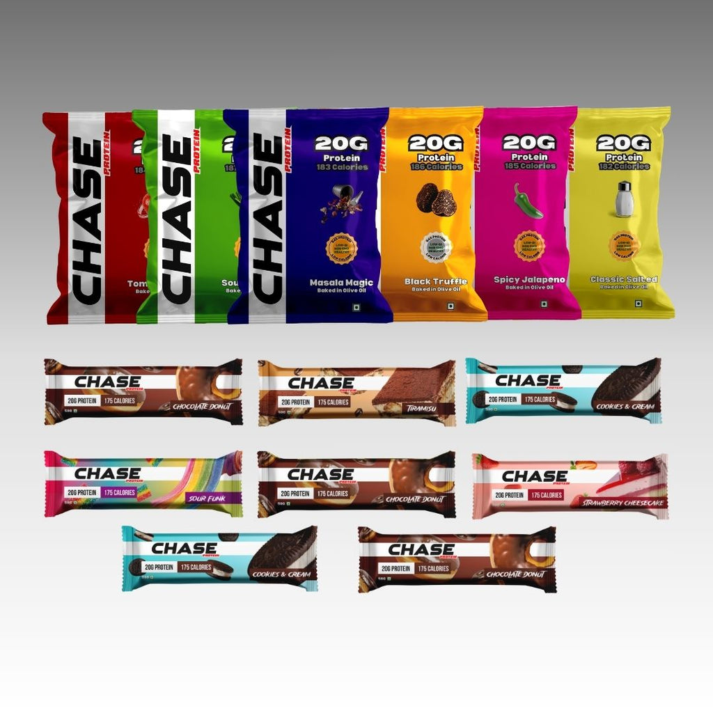 Assorted Protein Snack Combo (Protein Puffs + Protein Bars)
