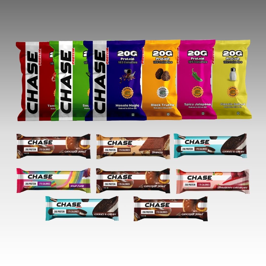 Assorted Protein Snack Combo (Protein Puffs + Protein Bars)
