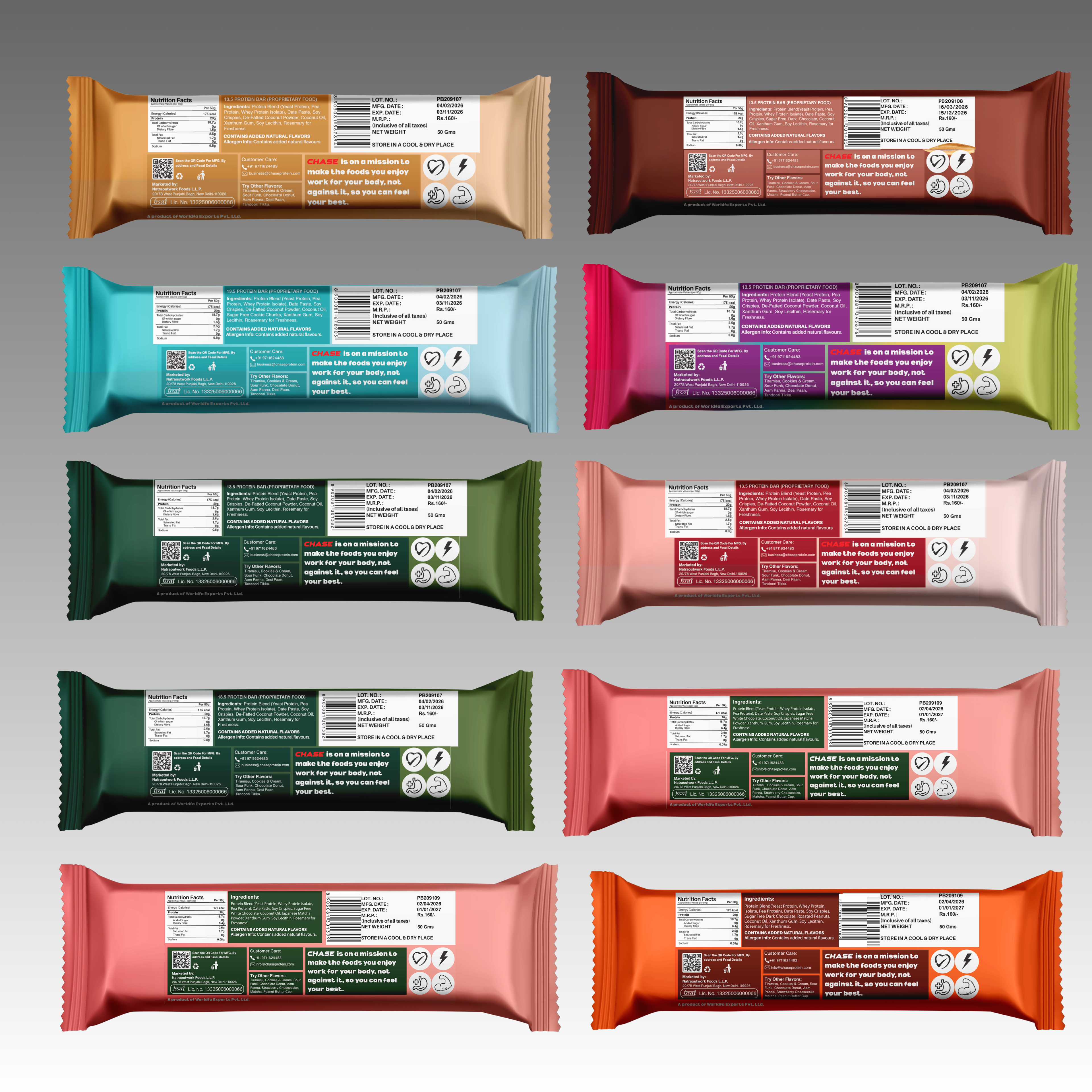 Assorted 20g Protein Bars